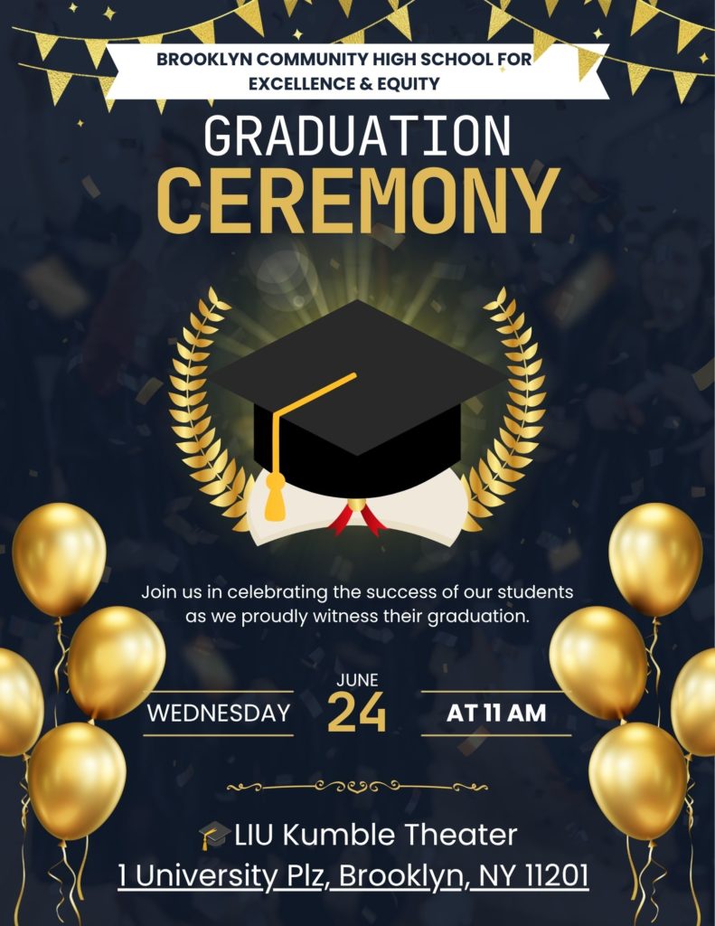 Black and Gold Elegant Graduation Flyer